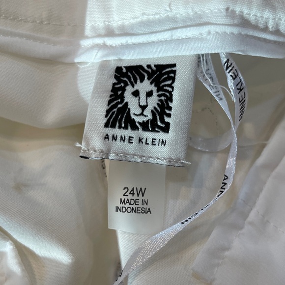 NWT Anne Klein white Trousers Size 24W - Picture 4 of 7